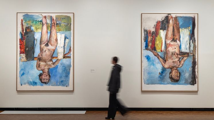 Georg Baselitz Med begge bena først/Feet First
