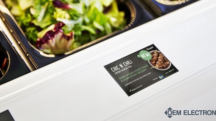 ”Våra salladsbarer sitter ofta i väldigt ljusa miljöer vilket ställer höga krav på att displayerna blir tydliga och läsbara trots ljuset”, säger Per Holmberg SQ & Supply Chain Manager på Picadeli.