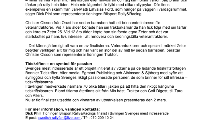 Albinsson & Sjöbergs två bidrag vidare till riksfinal