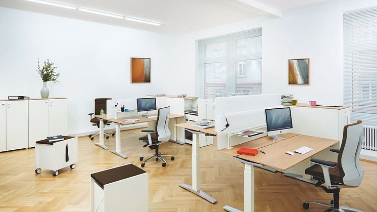 Bei Neuanschaffungen stehen die Steigerung der Arbeitgeberattraktivität und ein ergonomisches Arbeitsumfeld im Fokus. Bild: König + Neurath