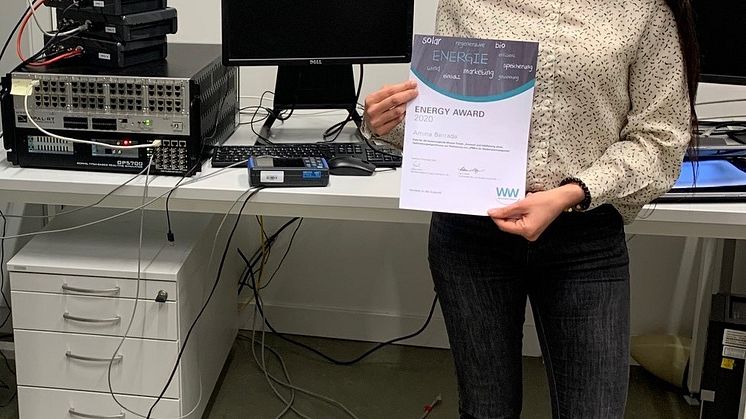 Jungakademikerin der Fachhochschule Bielefeld treibt Energiewende voran und erhält Energy Award 2020