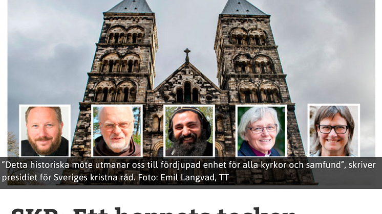 Svenska kyrkoledare: Låt reformationen leda oss till hopp och fördjupad enhet 