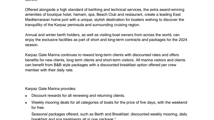 Karpaz Gate Marina Announces Berthing Packages and Rates for 2024.pdf