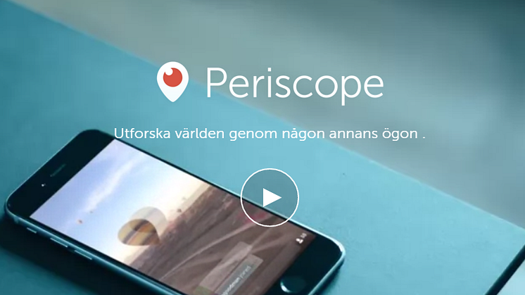 ​TNG livestreamar rekryteringsseminarium med Periscope