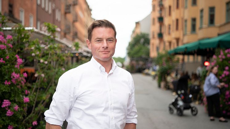 Joakim Larsson (M), stadsbyggnadsborgarråd i Stockholms stad