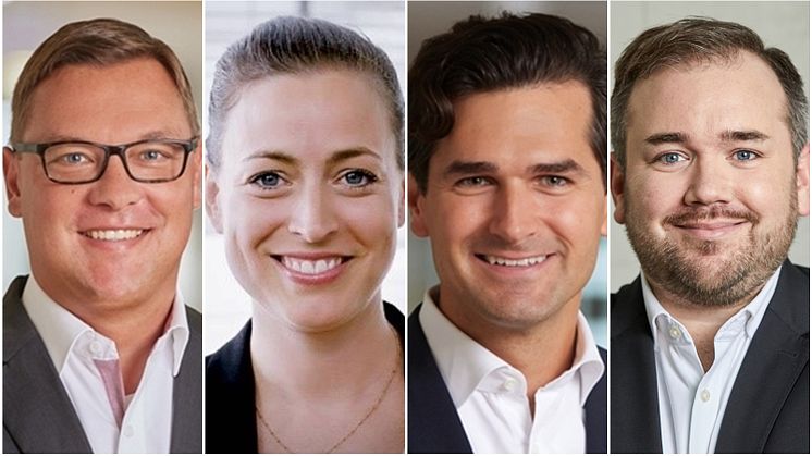 f.l.t.r.: Dr. André Schulz, Stephanie Abeler, Oliver von Götz, Marcel Kling