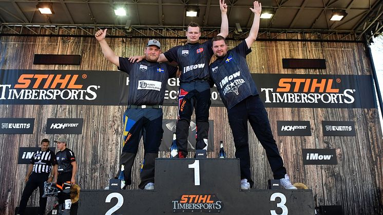 Vebjørn slo knock-out på svenskene i Timbersports