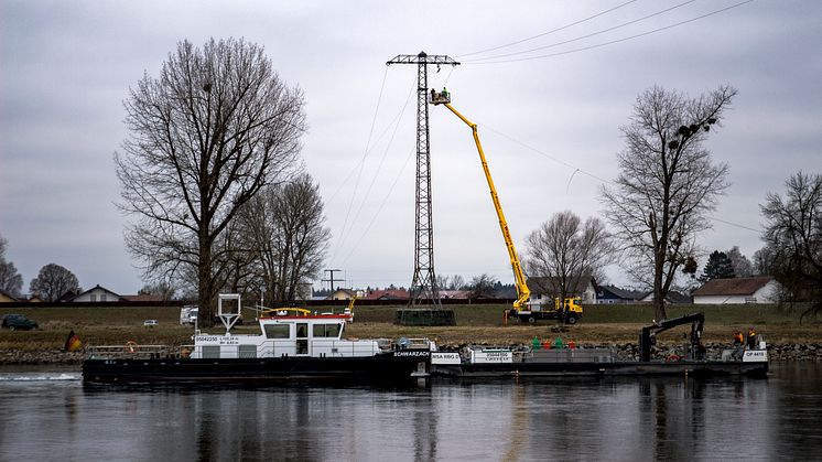 Bayernwerk baut Freileitung in Niederalteich ab – Mastspitze wandert ins Museum