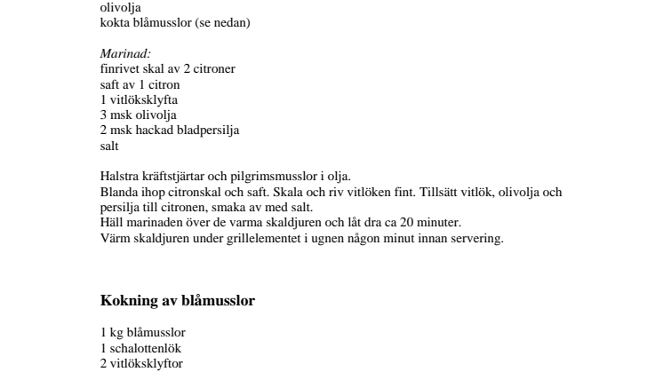 Recept, råvarukorg