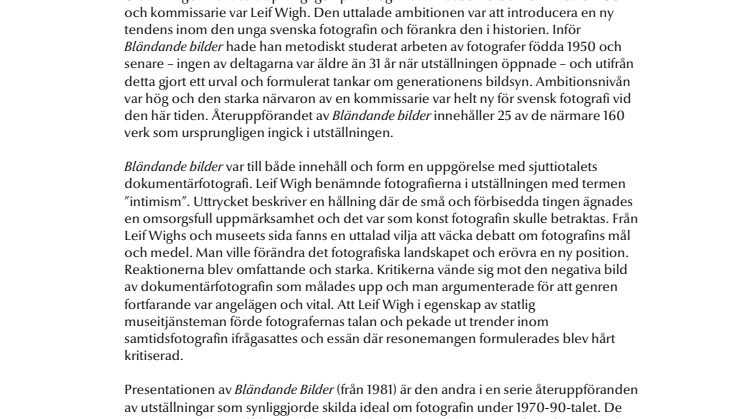 Bländande bilder (återuppförd)