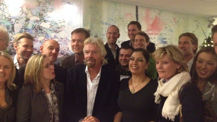 Founders Alliance på plats när Sir Richard Branson besökte Stockholm