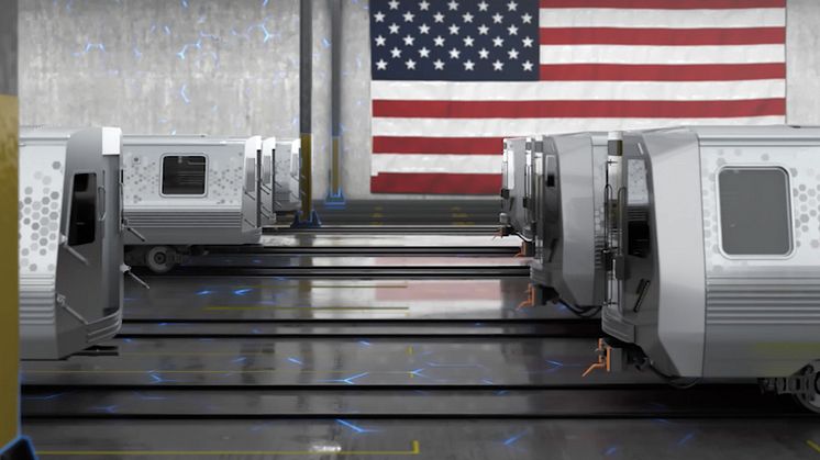 Concept shot of future Hitachi Rail factory