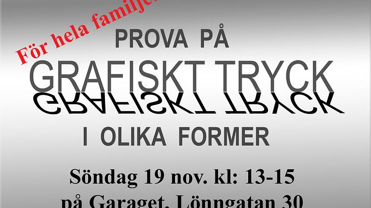 Workshop med tryck