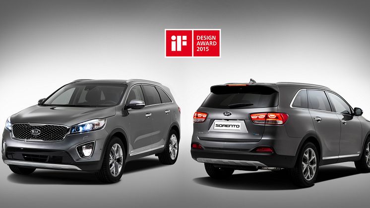 Prestigefyllt designpris till nya Sorento