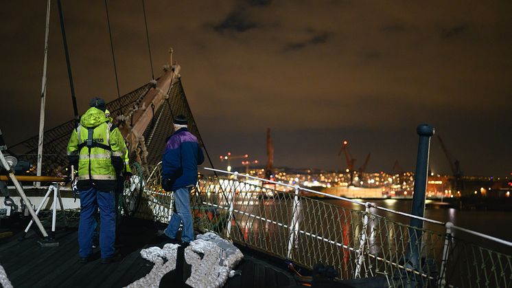 Barken Viking lämnar Göteborg