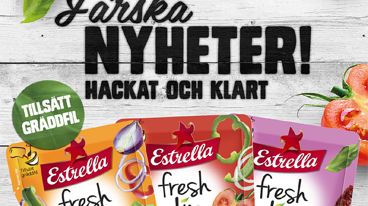 Estrella lanserar Fresh Dip! En helt ny slags dipmix, som istället för torra kryddor är gjord på färska grönsaker!      