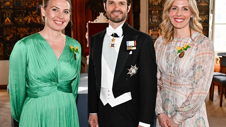 Caroline Cederblad och Madeleine Brehmer tilldelades Näringslivsmedaljen 2023 på Riddarhuset i Stockholm. 
