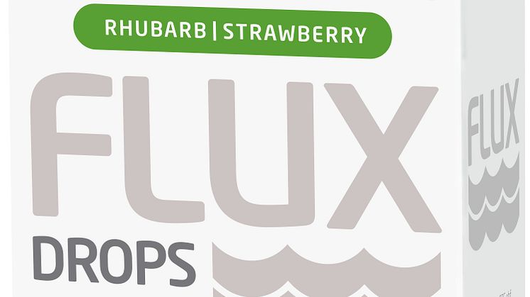 Flux Drops Rabarber-Jordgubb, 30 st