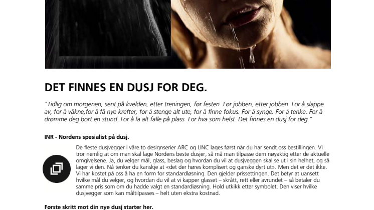Katalog 2015 fra INR - Nordens dusjspesialist.