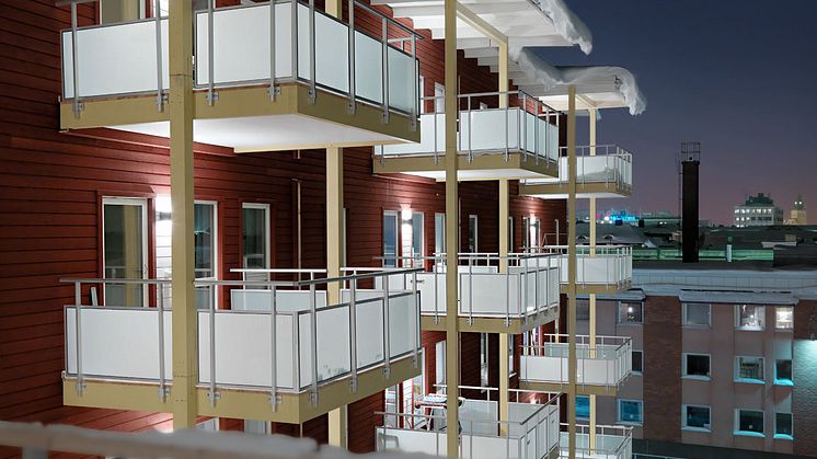 Flerbostadshus i massiv- och limträ