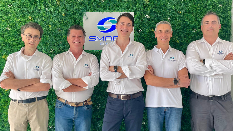Carlo Galli, Smartgyro CEO (centre) and Smartgyro founders