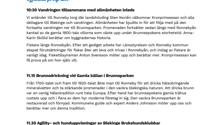 Program Kronprinsessans vandring