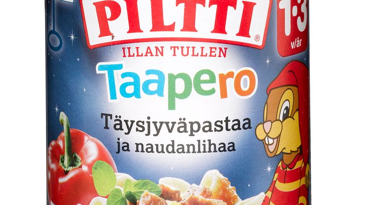 Piltti Taapero Täysjyväpastaa ja naudanlihaa 250 g, 1–3-vuotiaille