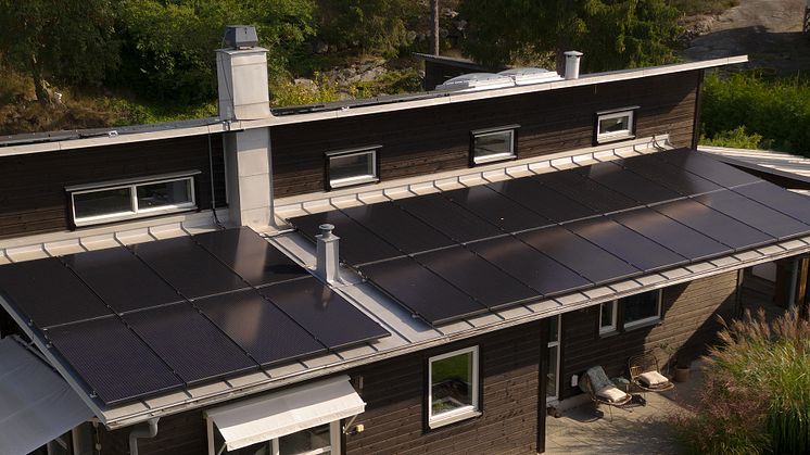 Exempel på en solcellsanläggning från Cellsolar
