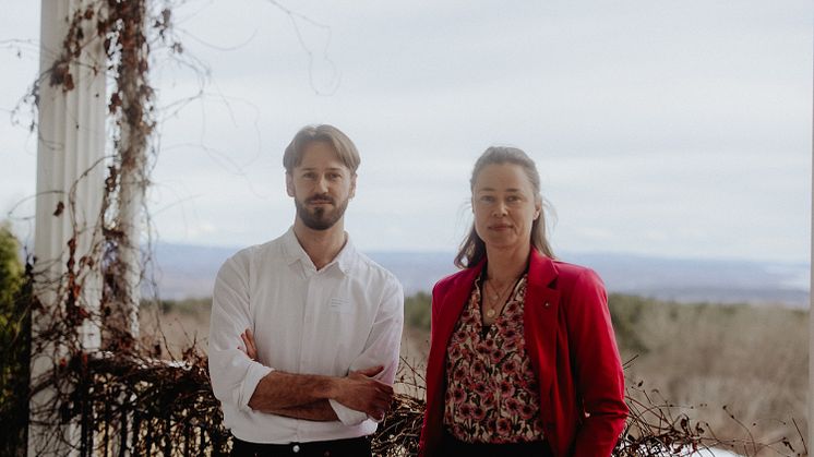 Daglig leder Markus Lohne Hustad, Styreleder Stina Mehus foto Malin Longva