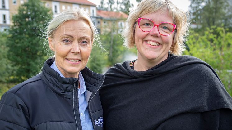 Susanne Königson, tillväxt- och näringslivschef och Malin Svanholm (S) kommunstyrelsens ordförande.