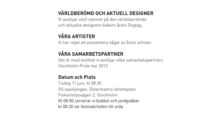 Inbjudan till Pressfrukost 11 juni 2013