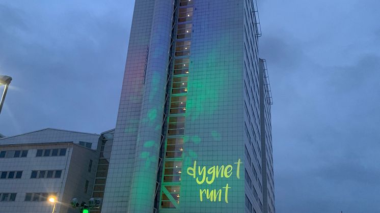 Värtahamnens ljusinstallation