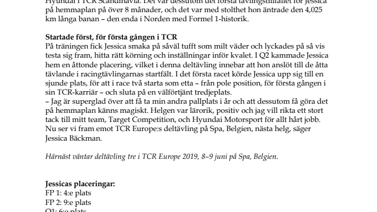 Pallplats för Jessica Bäckman – andra helgen i rad