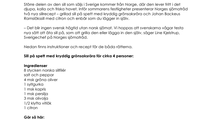 ​Fira årets midsommar med sillen på grillen