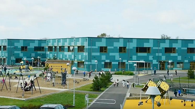 Glänningeskolan var av tidningen Byggindustrin nominerad till Årets Bygge 2020