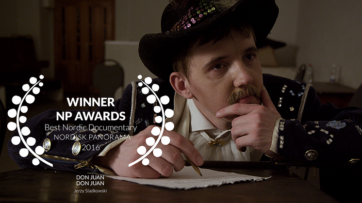 Winners 2016  Best Nordic Documentary  ”Don Juan”, Jerzy Sladkowski, 2015, 95 min (Sweden, Finland)