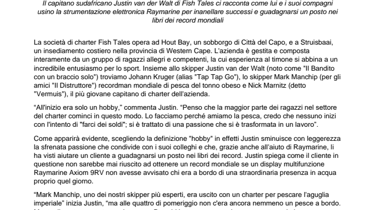 Con Fish Tales, hai già vinto! 