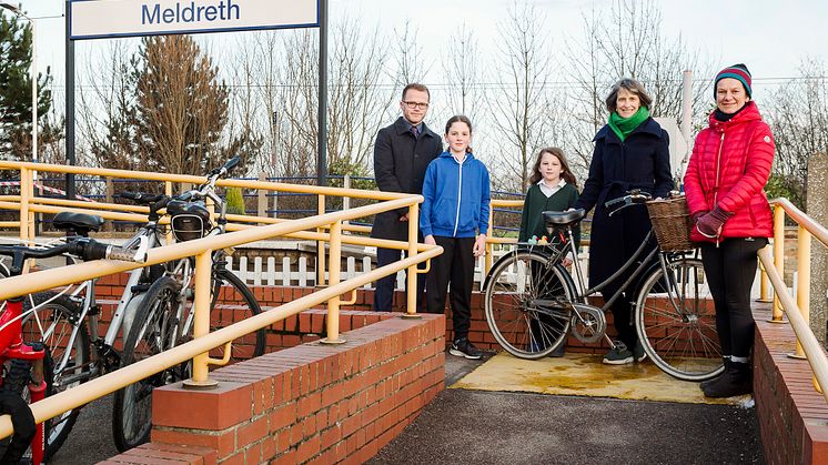 Improvements to cycle storage at Meldreth station have been welcomed - MORE IMAGES AVAILABLE TO DOWNLOAD BELOW