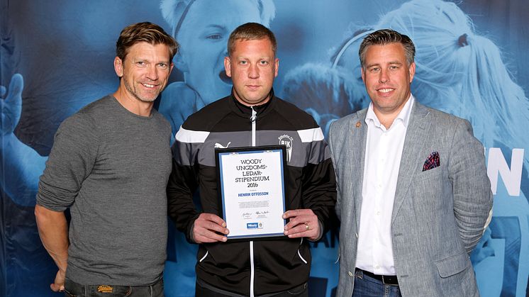 Henrik Ottosson, Billesholms IK. Här tillsammans med Jesper Blomqvist och Mikael Tykesson.
