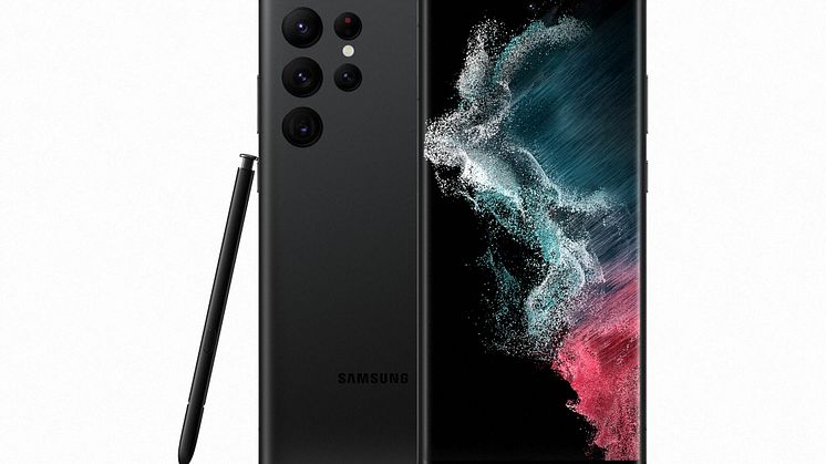 2-31 Galaxy S22 Ultra_Front4_S Pen_Phantom Black_HI.jpg
