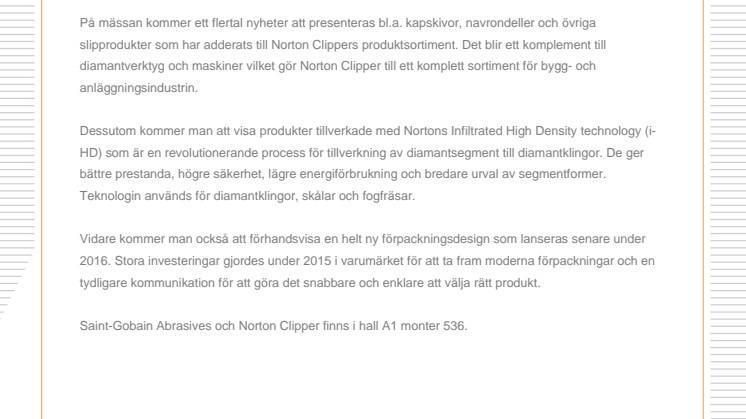Norton Clipper på Bauma 2016