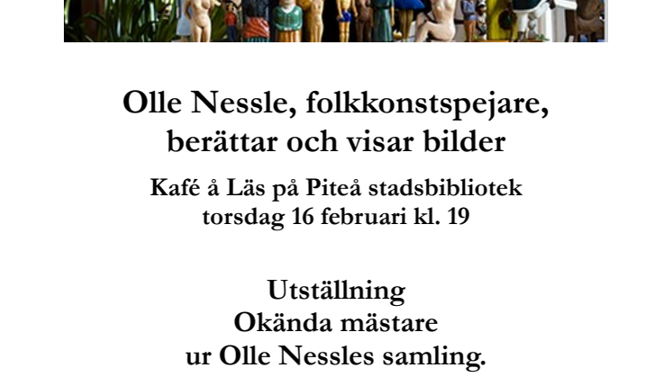 Folkkonst på Piteå Stadsbibliotek