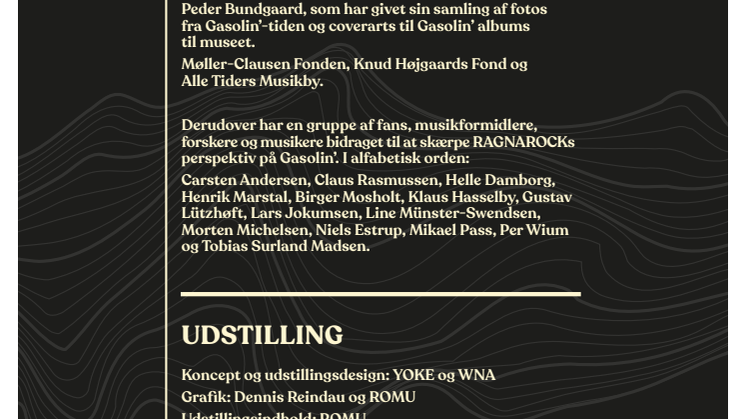 Kredits Gasolin'-udstilling