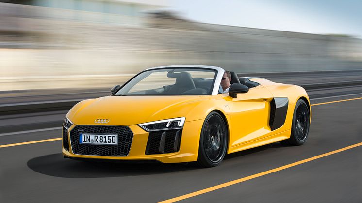Den nye Audi R8 Spyder V10 er klar i startblokken