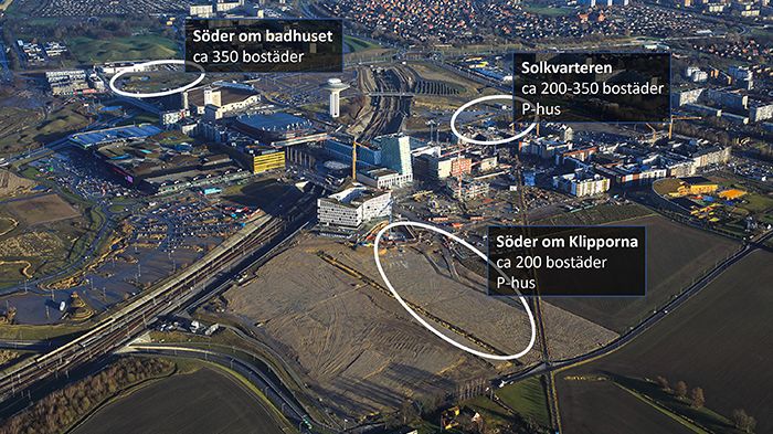 Karta över aktuella områden med fördelade bostäder. Foto: Perry Nordeng