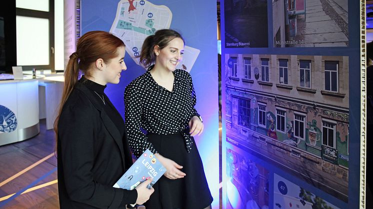 Ausstellung anlässlich der Präsentation des Facebook Community City Guides Leipzig