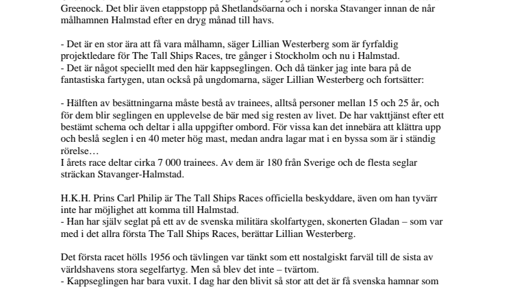 Starten har gått – The Tall Ships Races seglar mot Sverige!