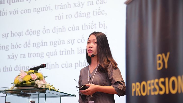 Ms. Vu Thi Hong Hanh, the Vietnamese Standards Department STAMEQ.