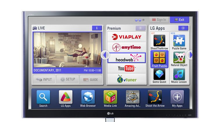 Webbläsare, Plex-stöd och lokala premium-tjänster när LG Smart TV lanseras i Sverige