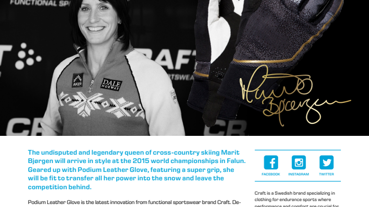 Marit Bjørgen set to dominate the world champs with a new super glove